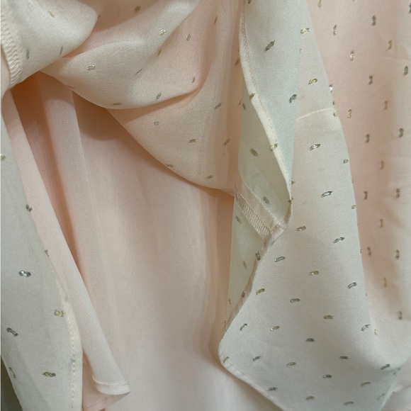 LOFT Blush Ruffle Sleeve Blouse Size S, - Picture 4 of 6